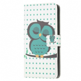 Flip Cover Samsung Galaxy A42 5G Sovende Ugle