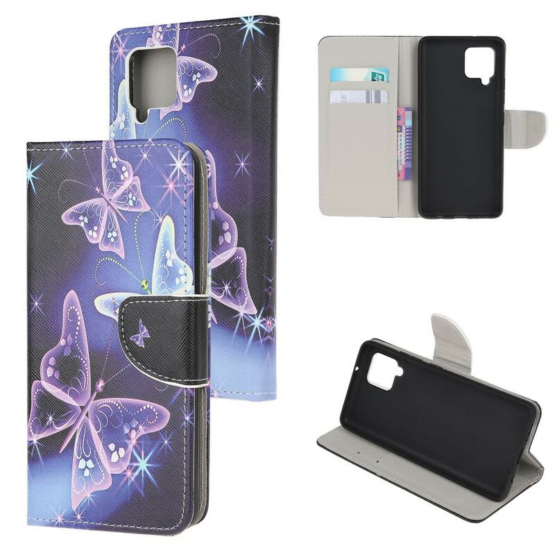 Flip Cover Samsung Galaxy A42 5G Suveræne Sommerfugle