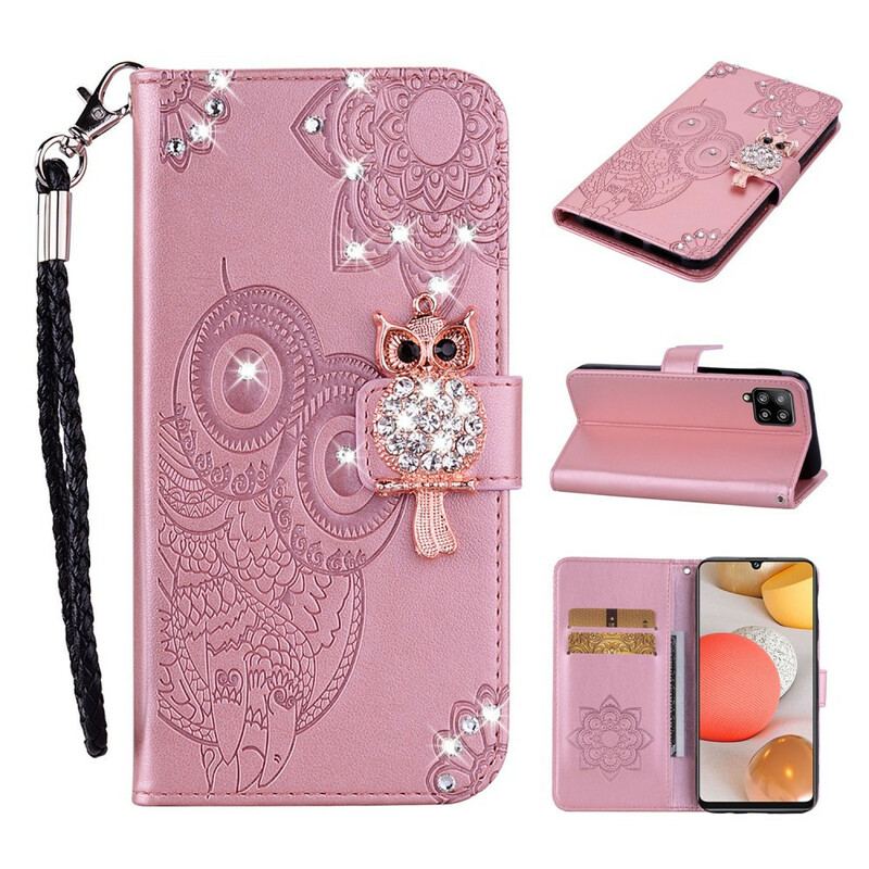 Flip Cover Samsung Galaxy A42 5G Ugle Mandala Og Charm
