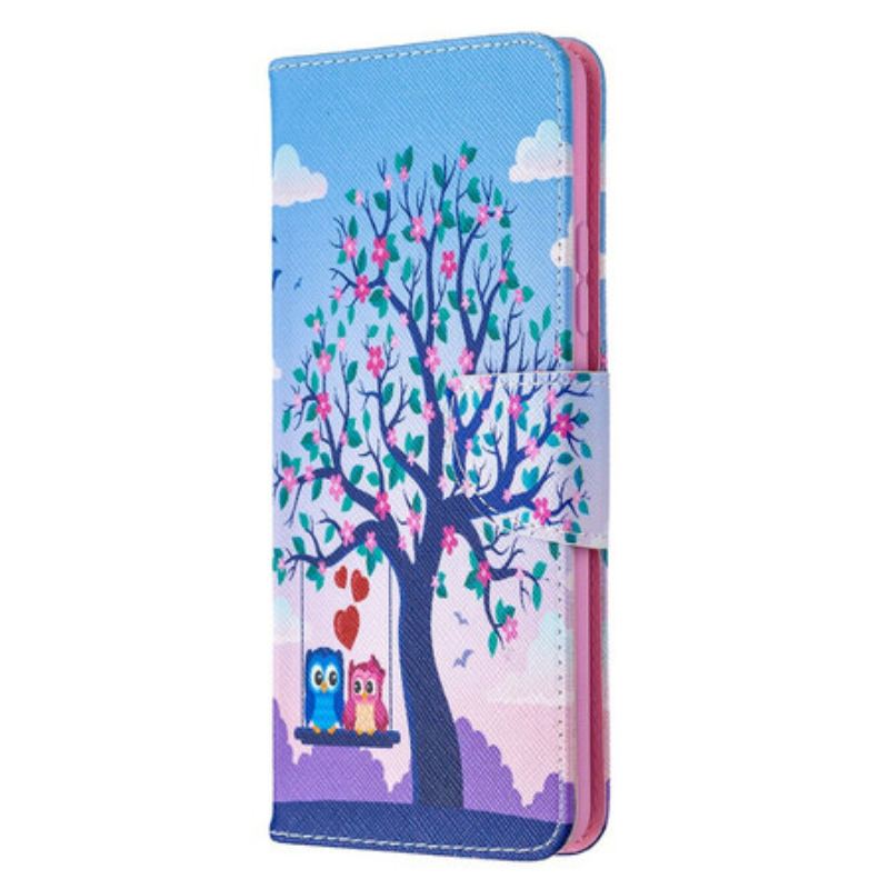 Flip Cover Samsung Galaxy A42 5G Ugler På Gyngen