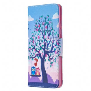Flip Cover Samsung Galaxy A42 5G Ugler På Gyngen