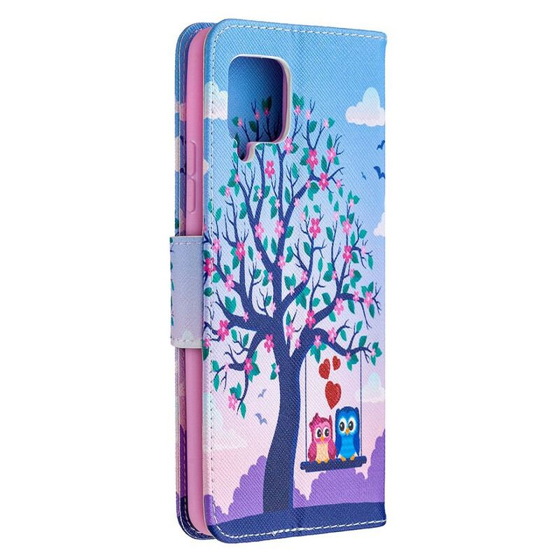 Flip Cover Samsung Galaxy A42 5G Ugler På Gyngen