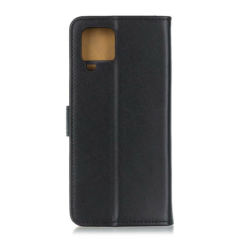 Læder Cover Samsung Galaxy A42 5G Almindeligt Imiteret Læder
