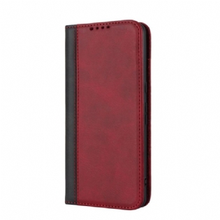 Læder Cover Google Pixel 8 Pro Telefon Etui Tofarvet Lædereffekt