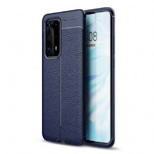 Cover Huawei P40 Pro Plus Fleksibel Kulfibertekstur