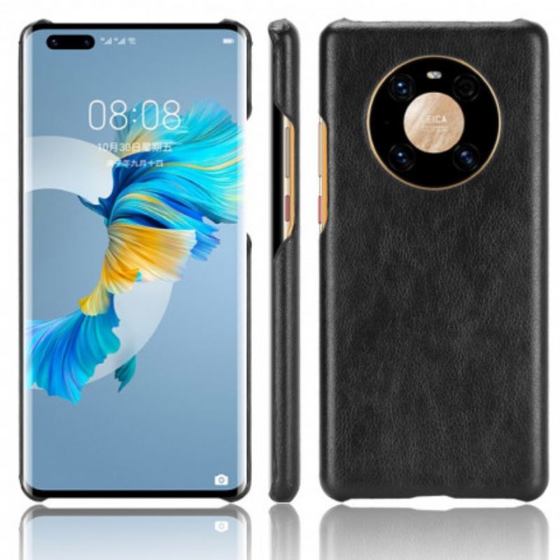 Cover Huawei Mate 40 Pro Litchi Læder Effekt