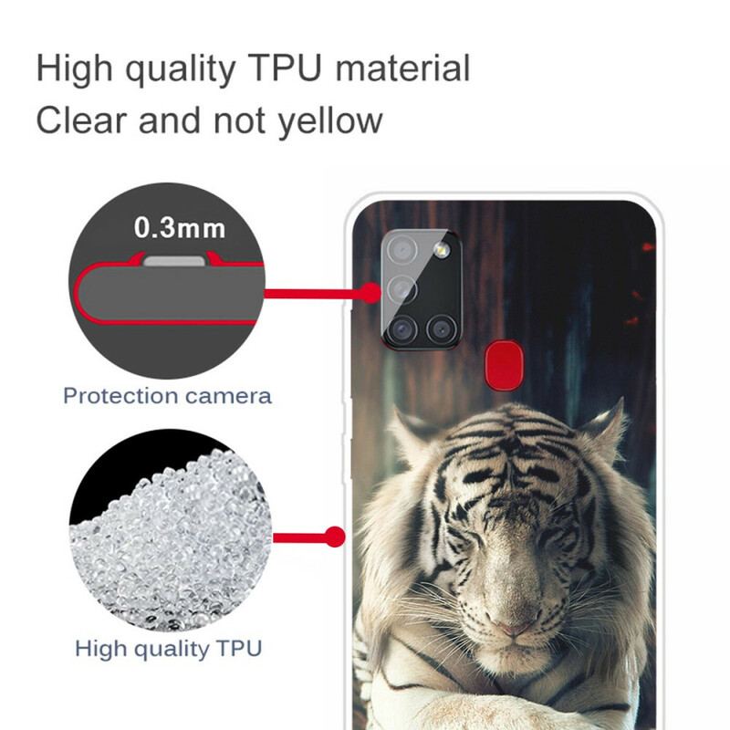 Cover Samsung Galaxy A21s Fleksibel Tiger