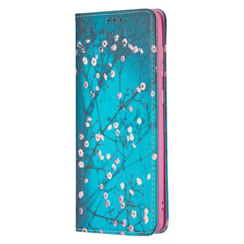 Cover Samsung Galaxy A21s Flip Cover Blomstrende Grene