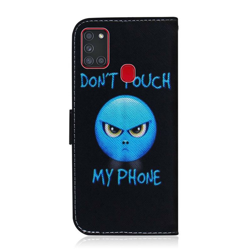 Flip Cover Samsung Galaxy A21s Emoji Telefon