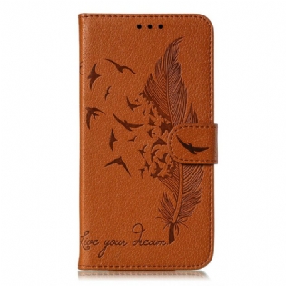 Flip Cover Samsung Galaxy A21s Kunstlæder Lev Din Drøm