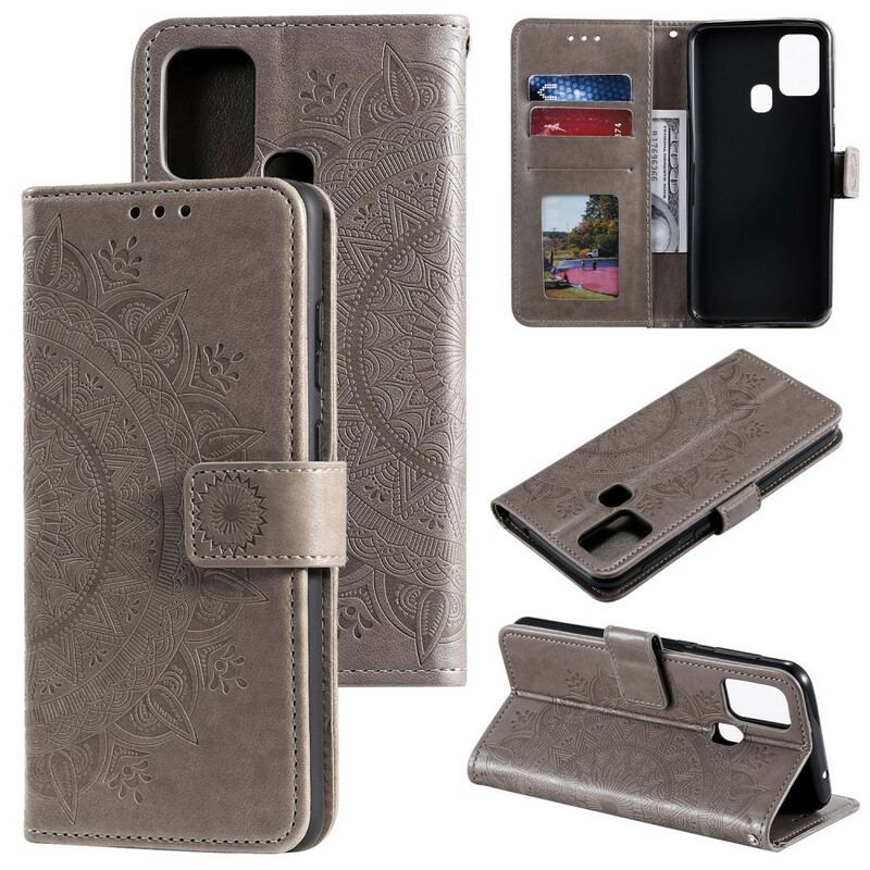 Læder Cover Samsung Galaxy A21s Sol Mandala