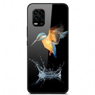 Cover Xiaomi Mi 10 Lite Crown Bird Hærdet Glas