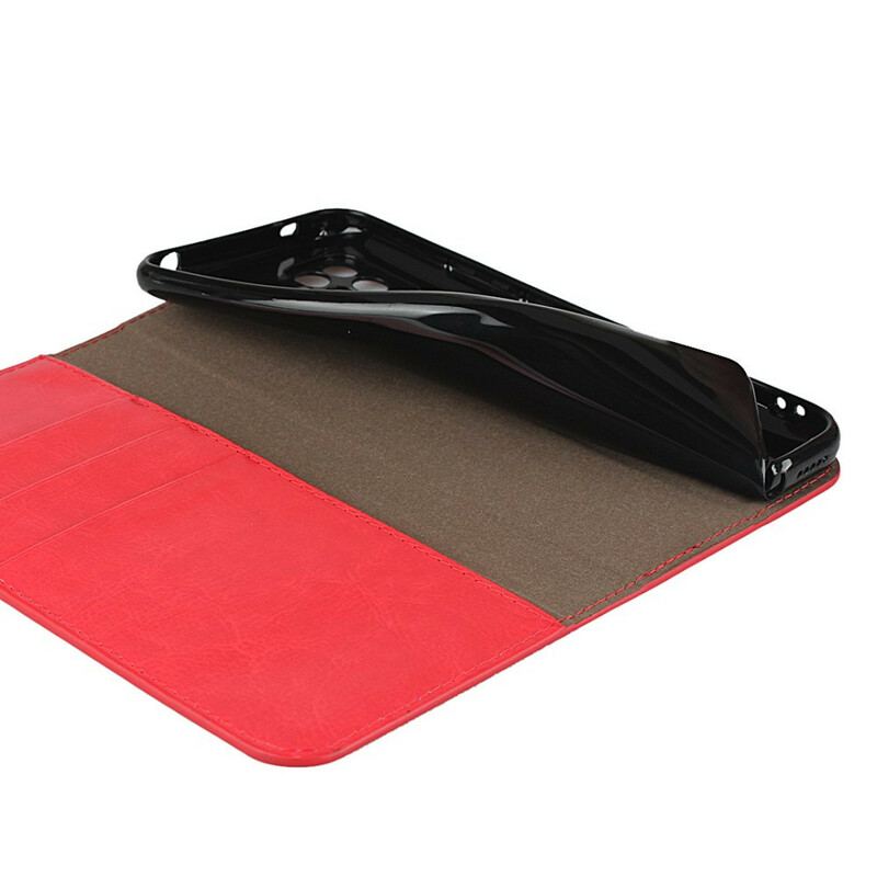 Cover Xiaomi Mi 10 Lite Flip Cover Ægte Læder
