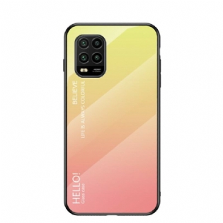 Cover Xiaomi Mi 10 Lite Hærdet Glas Hej