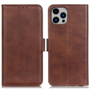 Flip Cover iPhone 14 Plus Dobbelt Lås