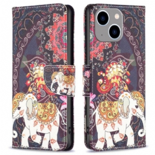 Flip Cover iPhone 14 Plus Stammeelefant