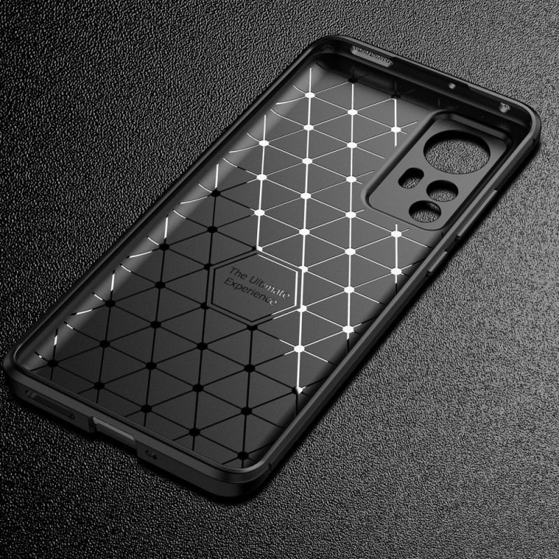 Cover Xiaomi 12 / 12X Fleksibel Kulfibertekstur