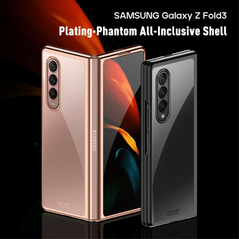 Cover Samsung Galaxy Z Fold 3 5G Gennemsigtige Metalliske Kanter