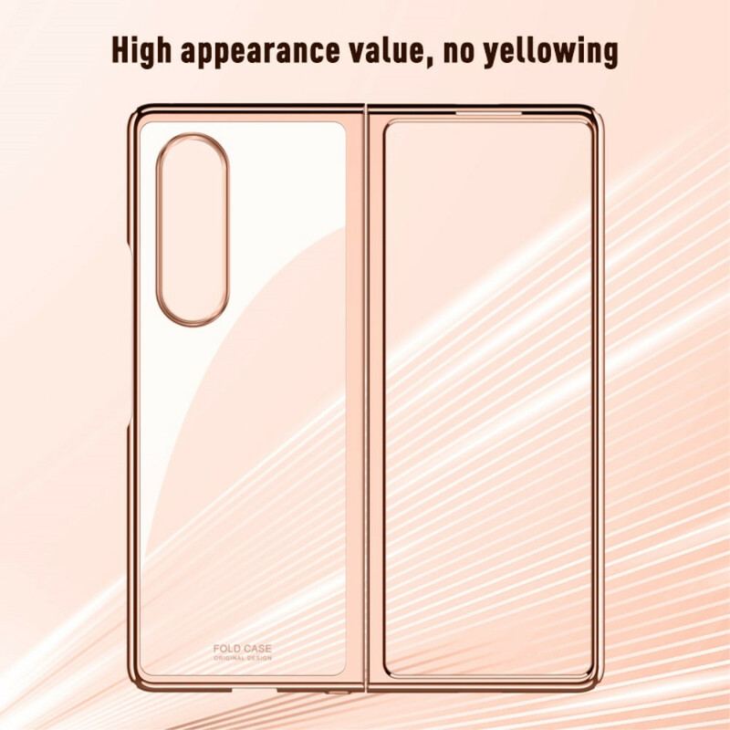 Cover Samsung Galaxy Z Fold 3 5G Gennemsigtige Metalliske Kanter