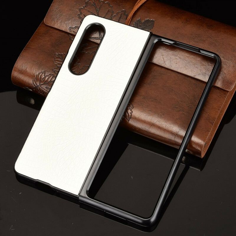 Cover Samsung Galaxy Z Fold 3 5G Imiteret Krokodille Læder