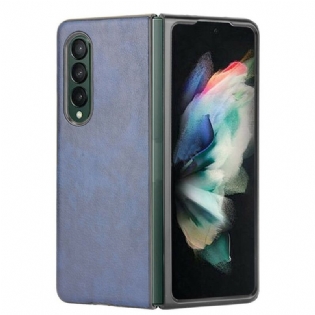 Cover Samsung Galaxy Z Fold 3 5G Litchi Læder Effekt