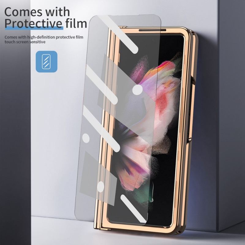 Cover Samsung Galaxy Z Fold 3 5G Multifunktions Litchi-læder