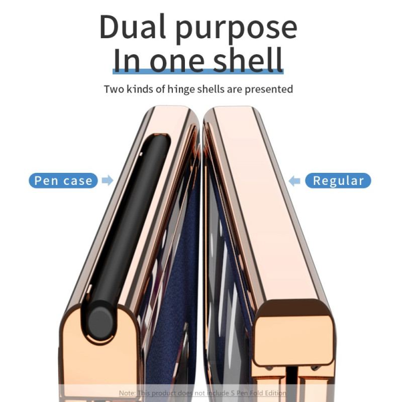 Cover Samsung Galaxy Z Fold 3 5G Multifunktions Litchi-læder
