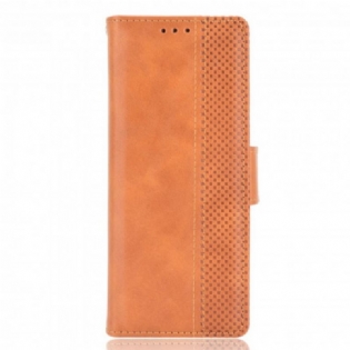 Flip Cover Samsung Galaxy Z Fold 3 5G Stiliseret Lædereffekt