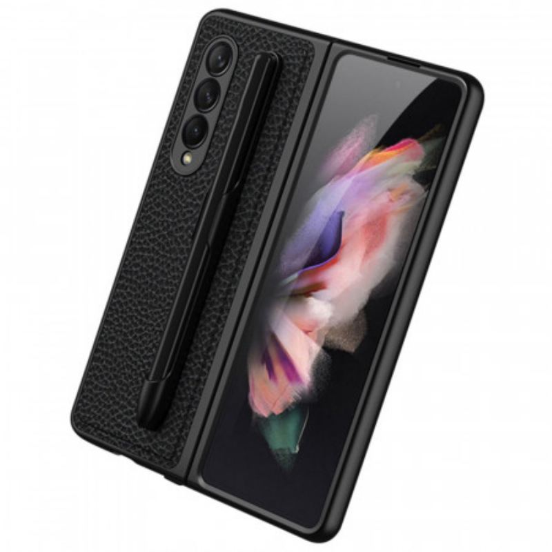 Mobilcover Samsung Galaxy Z Fold 3 5G Litchi Læder Gkk Stylus Holder