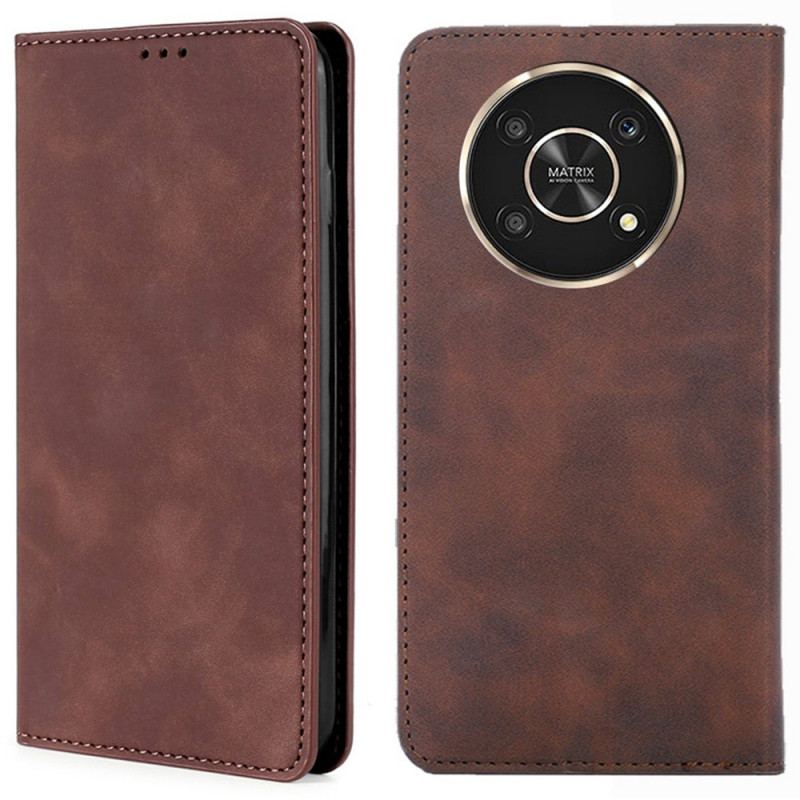 Cover Honor Magic 4 Lite 5G Flip Cover Silky Touch Lædereffekt