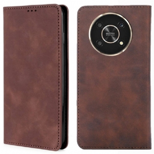 Cover Honor Magic 4 Lite 5G Flip Cover Silky Touch Lædereffekt