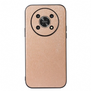Cover Honor Magic 4 Lite 5G Imiteret Læder Træeffekt