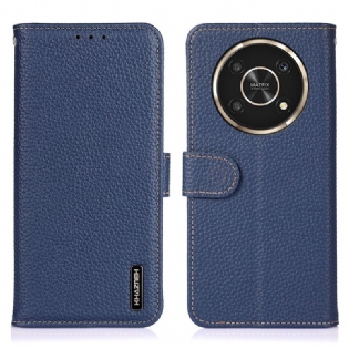 Flip Cover Honor Magic 4 Lite 5G Ægte Læder Litchi Khazneh