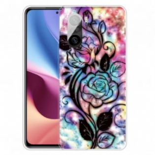 Cover Xiaomi Mi 11i 5G Grafisk Blomst