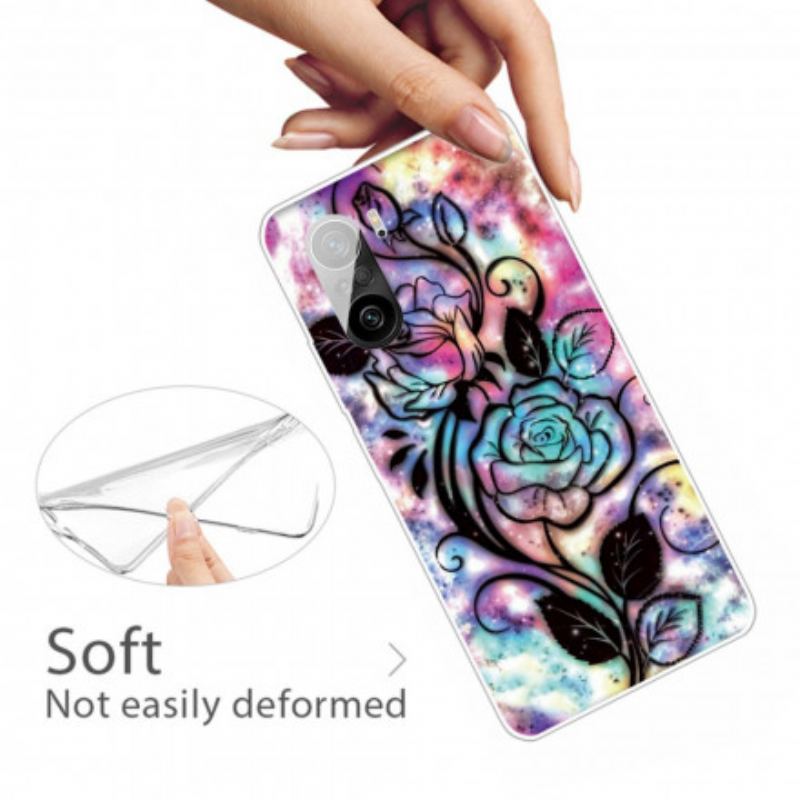 Cover Xiaomi Mi 11i 5G Grafisk Blomst