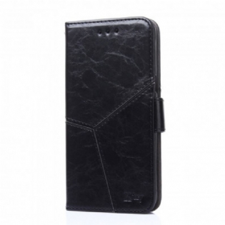 Flip Cover Xiaomi Mi 11i 5G Geometrisk Lædereffekt