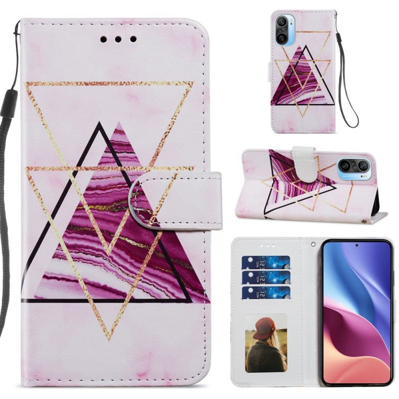 Læder Cover Xiaomi Mi 11i 5G Intens Marmor