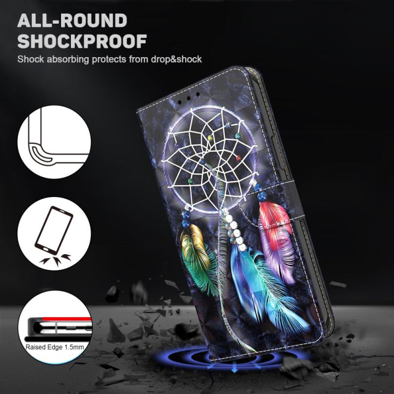 Flip Cover Xiaomi Redmi Note 13 4g Drømmefanger Med Rem