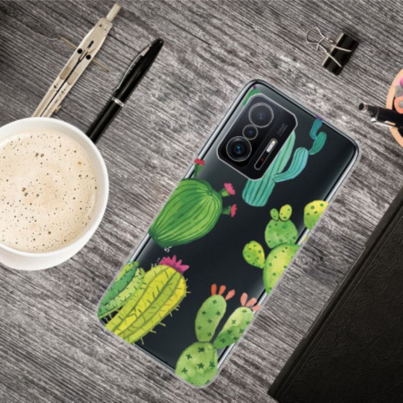 Cover Xiaomi 11T / 11T Pro Akvarel Kaktusser
