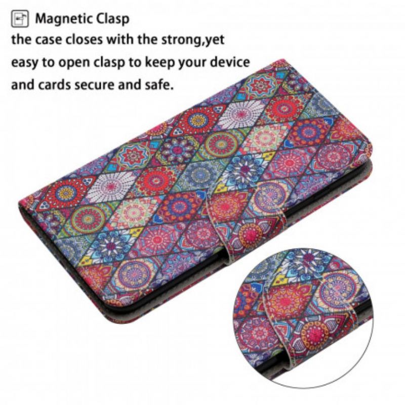 Flip Cover Xiaomi 11T / 11T Pro Farverigt Gobelinmønster