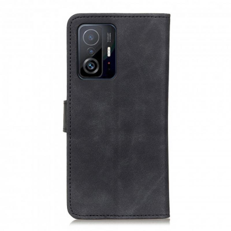 Flip Cover Xiaomi 11T / 11T Pro Khazneh Vintage Lædereffekt