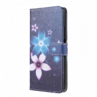 Flip Cover Xiaomi 11T / 11T Pro Med Snor Lunar Strap Blomster