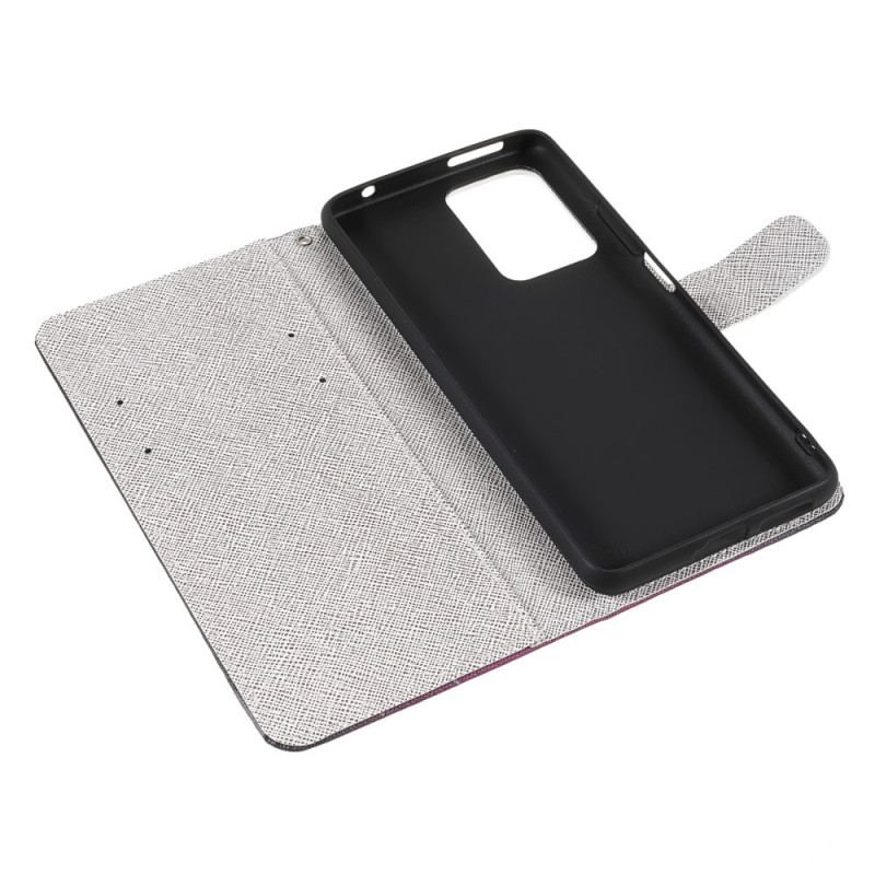 Flip Cover Xiaomi 11T / 11T Pro Med Snor Strappy Guldsmede