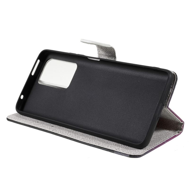 Flip Cover Xiaomi 11T / 11T Pro Med Snor Strappy Guldsmede