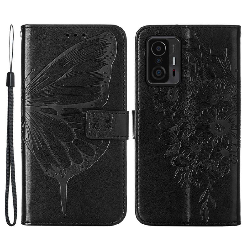 Flip Cover Xiaomi 11T / 11T Pro Sommerfugle Design