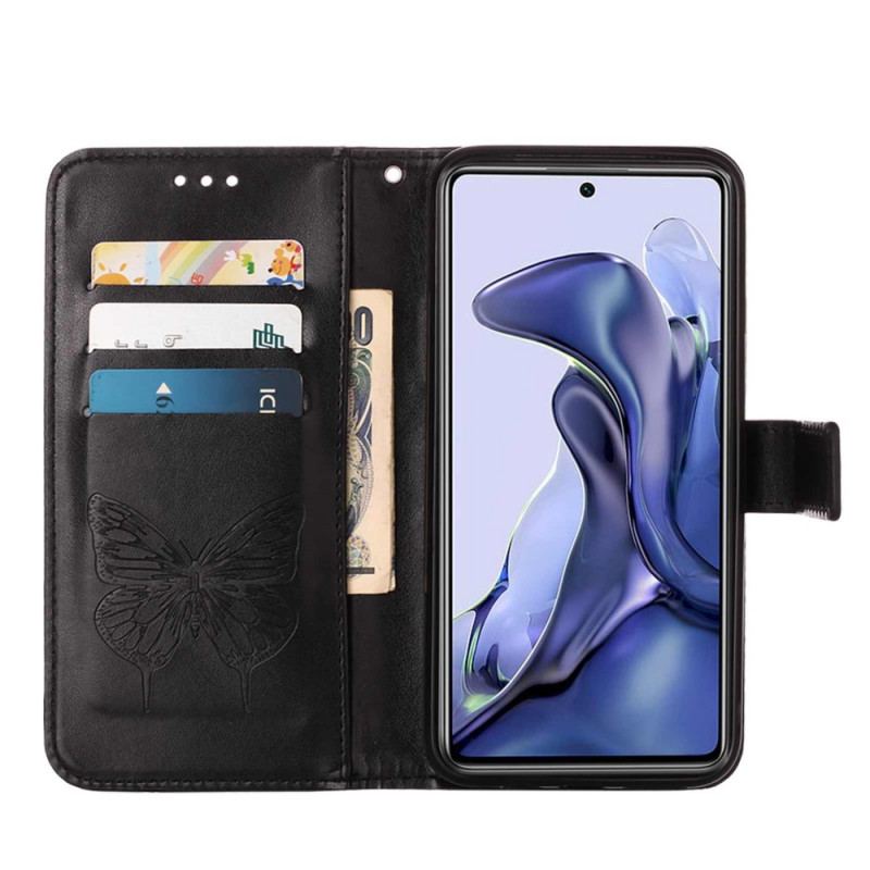 Flip Cover Xiaomi 11T / 11T Pro Sommerfugle Design