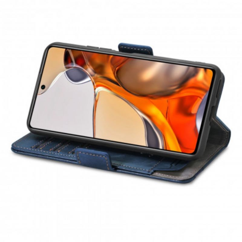 Flip Cover Xiaomi 11T / 11T Pro Tofarvet Dobbeltlås