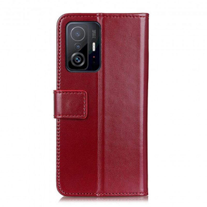 Flip Cover Xiaomi 11T / 11T Pro Trefarvet Lædereffekt