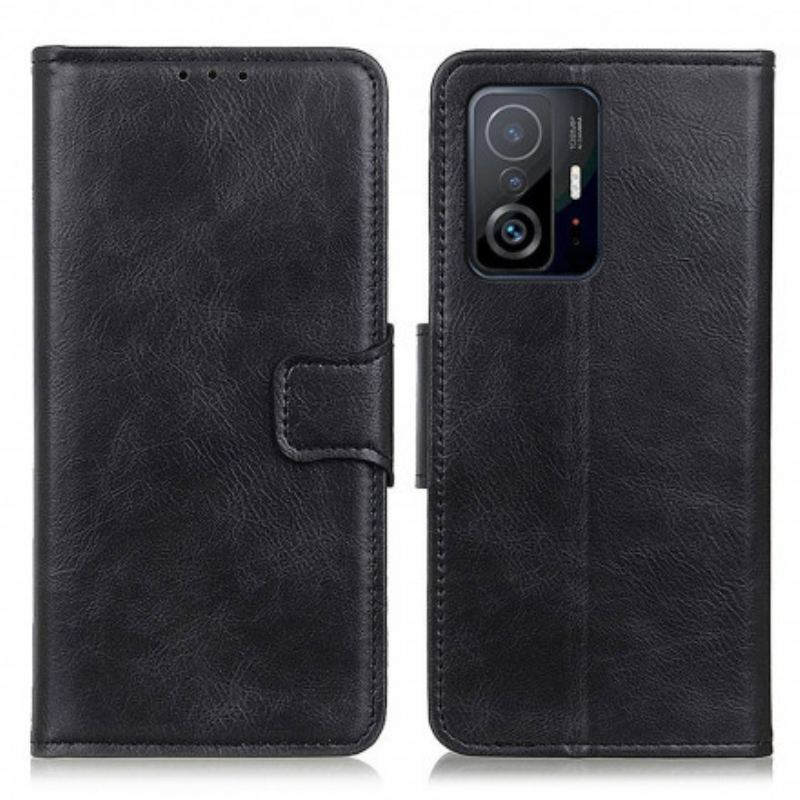 Flip Cover Xiaomi 11T / 11T Pro Vendbar Lås I Lædereffekt