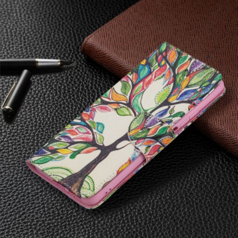 Læder Cover Xiaomi 11T / 11T Pro Farverigt Træ